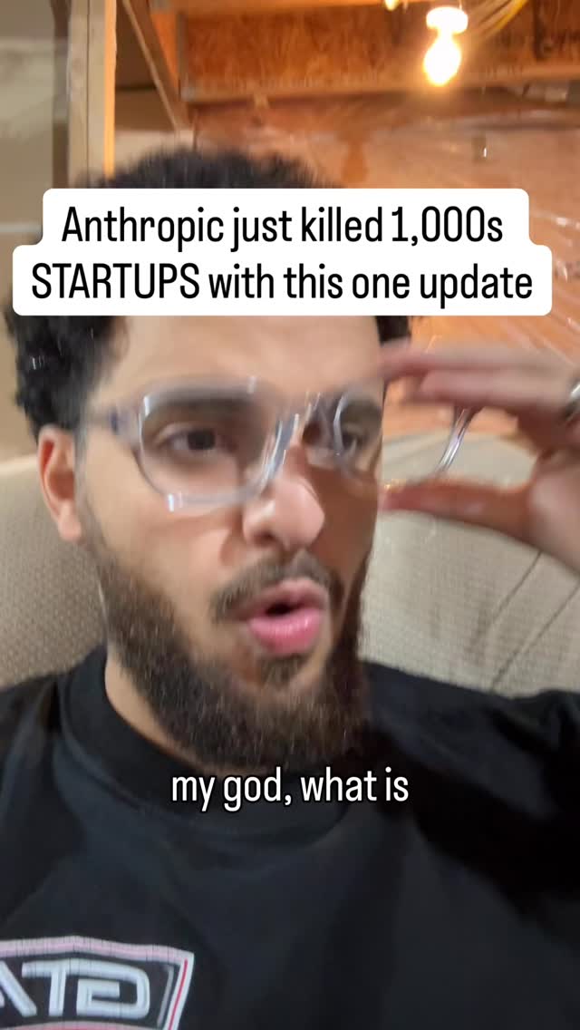 Comment”CLAUDE” and I’ll send you a guide on how to set this up!

Anthropic just killed thousand of ...